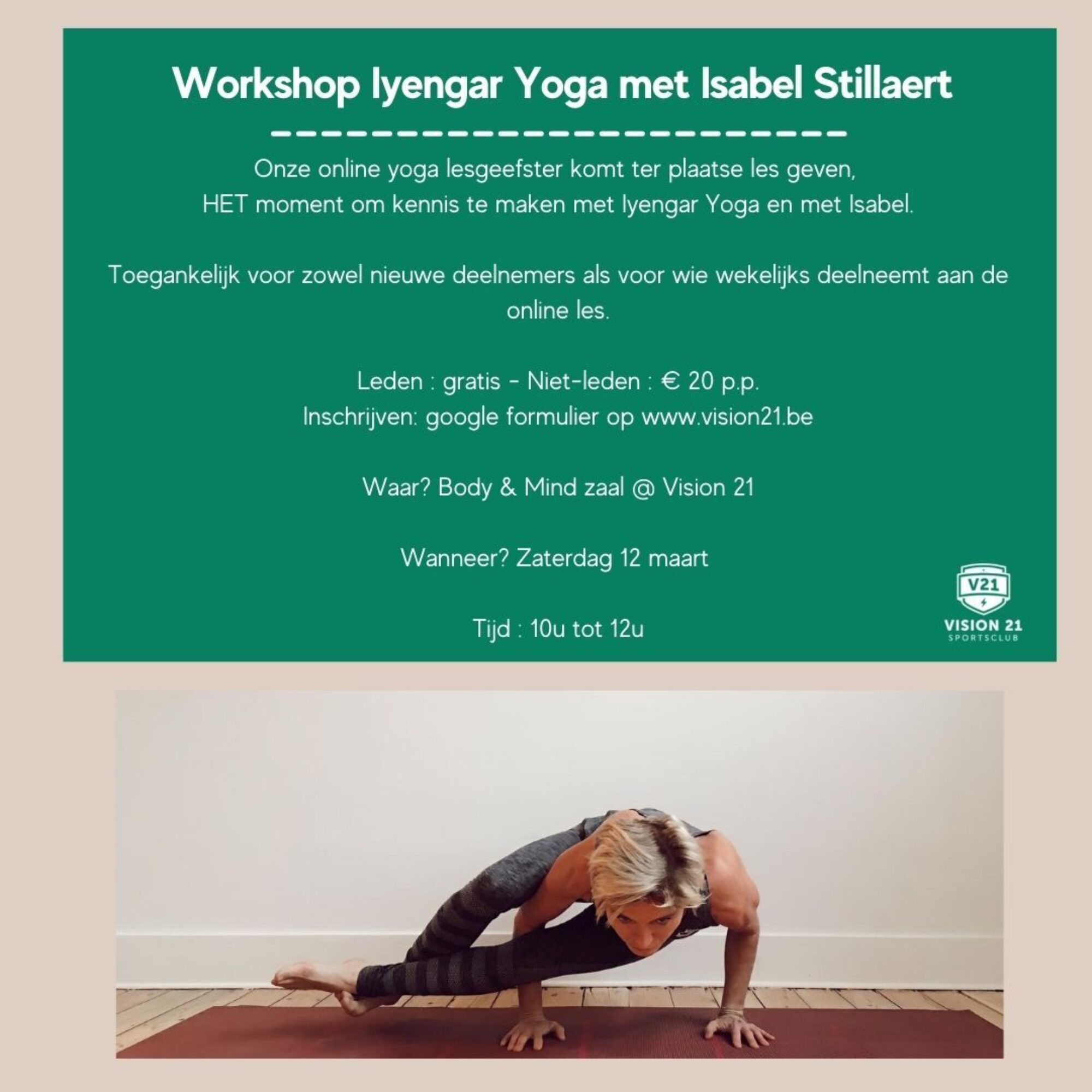 Isabel Iyengar Yoga maart
